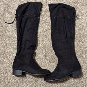 Elegant Black Over the Knee Women's Boots